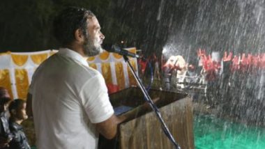 Rahul Gandhi: প্রবল বৃষ্টি মাথায় করে কর্ণাটকের সভায় বক্তৃতা রাহুল গান্ধীর (দেখুন ভিডিও)