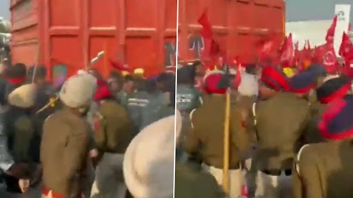 Punjab Police: ভগবন্ত সিং মানের বাড়ির সামনে জনতা-পুলিশ খণ্ডযুদ্ধ, দেখুন ভিডিয়ো