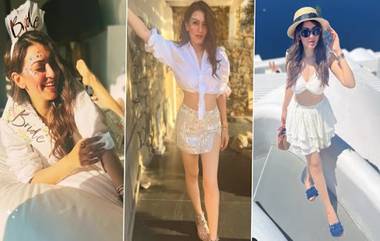 Hansika Motwani Bachelorette Party: বিয়ের পিঁড়িতে ওঠার আগে বান্ধবীদের সঙ্গে ব্যাচেলর পার্টিতে মেতে হনসিকা, গ্রিসের রাস্তায় হুল্লোড় 