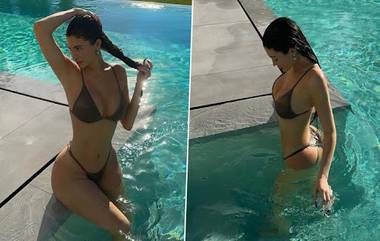 Kylie Jenner Bikini Look: শরীর ভেজা বিকিনি লুকে অন্তর্জালের পারদ চড়ালেন কাইলি, দেখুন ছবি