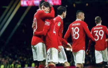 Manchester United vs Burnley, Carabao Cup 2022-23 Video Highlights: ২-০ গোলে বার্নলিকে হারিয়ে কারাবাও কাপের কোয়ার্টারফাইনালে ম্যান ইউ (দেখুন ভিডিও হাইলাইটস)