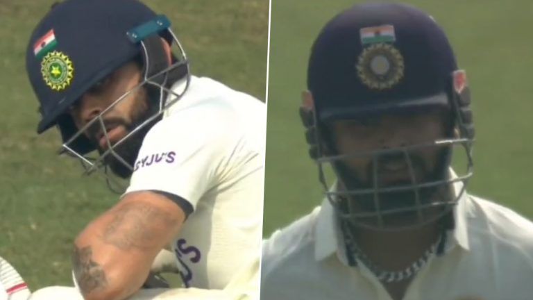 Virat Kohli Gives Stern Look at Rishabh Pant: পন্থের জন্য প্রায় রান আউট কোহলি, রাগত চোখে দেখলেন ঋষভকে (দেখুন ভিডিও)