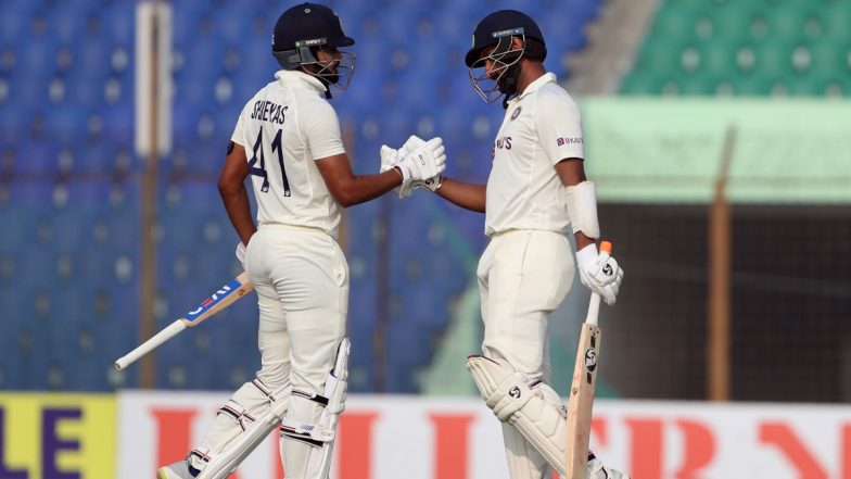 IND vs BAN 1st Test 2022 Day 1:চেতেশ্বর পূজারা ৯০ রানে আউট হওয়ার পর শ্রেয়স আইয়ারের নজর সেঞ্চুরির দিকে