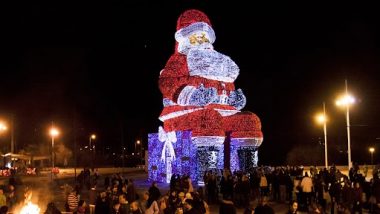 Largest Santa: বিশ্বের সবচেয়ে বড় সান্তা বানিয়ে গিনেস বুকে পর্তুগালের আগুয়েদা পৌরসভা, দেখুন সেই বিশাল সান্তার ছবি