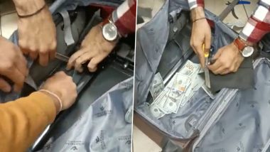 Delhi Airport Video: যাত্রীর ব্যাগ থেকে উদ্ধার বিপুল ডলার, দিরহাম, দেখুন ভিডিয়ো