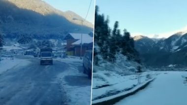 Jammu and Kashmir Winter 2022: তুষারপাতের আনন্দে মজে পহেলগামের বাসিন্দারা, শেয়ার করলেন ভিডিও