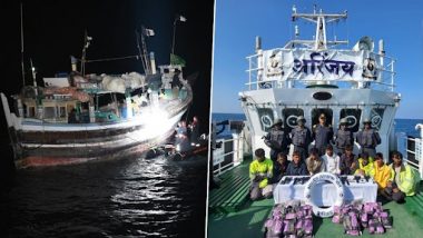 Indian Coast Guard: ৩০০ কোটি টাকার মাদক-সহ গুজরাট উপকূলে আটক পাকিস্তানি নৌকা, ধৃত ১০