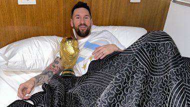 Lionel Messi: বিশ্বকাপের ট্রফি নিয়েই ঘুমোলেন, প্রাতঃরাশ সারলেন মেসি, দেখুন