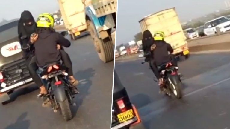 Mumbai Biker Video: ট্যাঙ্কারের উপর বসে তরুণী, মুম্বইতে বাইক আরোহীর ভিডিয়ো ভাইরাল