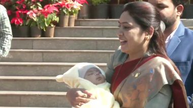 NCP MLA Arrives Assembly With Newborn Baby: সদ্যোজাতকে নিয়ে বিধানসভায় হাজির বিধায়ক