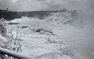 Niagara Falls Frozen Video: তাপমাত্রা হিমাঙ্কের নীচে, বরফে পরিণত নায়গ্রা জলপ্রপাত, দেখুন