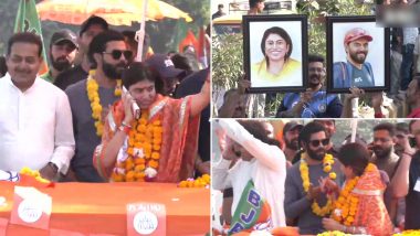 Gujarat Assembly Election Result 2022: জয়ের আগেই জামনগরে রোড শো রবীন্দ্র জাদেজার স্ত্রী বিজেপির রিভাবার