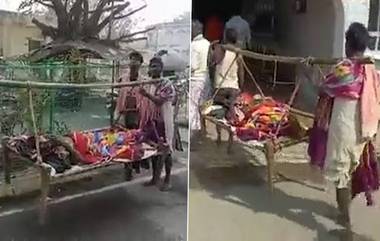 Jharkhand Shocker: অ্যাম্বুল্যান্স না মেলায় বাঁশের খাটিয়াতে রোগীকে শুইয়ে ৫ কিলোমিটার হাঁটলেন দুই ব্যক্তি, মর্মান্তিক ভিডিয়ো