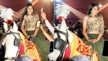 Uttar Pradesh Viral Video: প্রথা ভেঙে বরের বদলে ঘোড়ায় চাপলেন বউ, হতবাক নেটপাড়া (দেখুন ভিডিয়ো)