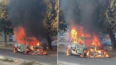 Delhi Fire: দিল্লির ব্যস্ততম রাস্তায় আচমকাই গাড়িতে দাউদাউ করে জ্বলে উঠল আগুন, থমকে গেল রাজধানী শহর