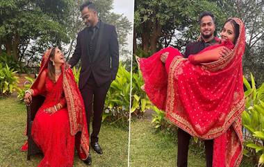 Devoleena Bhattacharjee Wedding: জিম প্রশিক্ষকের গলায় মালা দিলেন দেবলিনা, প্রকাশ্যে ছবি