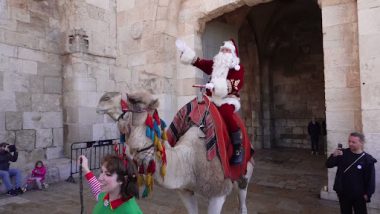 Santa Viral Video:  উটের পিঠে সান্তা,জেরুজালেমে দেখা মিলল এক মজার সান্তার ক্লজের (দেখুন ভিডিও)