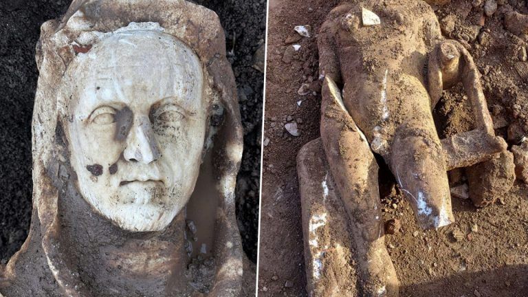 Hercules Statue Found in Rome: রোমে নর্দমার কাজে মাটি খুঁড়তে উদ্ধার হারকিউলিসের প্রাচীন মার্বেল মূর্তি (দেখুন ছবি)