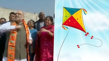 Amit Shah Participated In The Kite Festival: মরক সংক্রান্তি উপলক্ষে বাড়ির ছাদে ঘুড়ি ওড়াচ্ছেন অমিত শাহ, দেখুন ভিডিয়ো