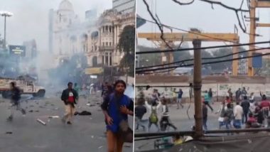 ISF & Police Clash In Esplanade: ধর্মতলায় কলকাতা পুলিশের সঙ্গে ISF সমর্থকদের তুমুল মারামারি, ভয়াবহ ভিডিয়ো