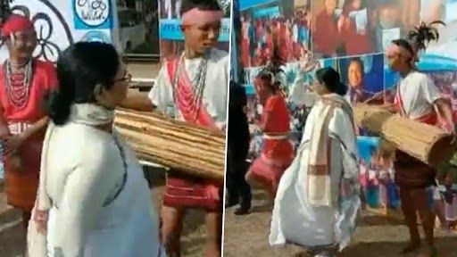 Bengal CM Play Traditional Drum At Meghalaya: মেঘালয়ের ঐতিহ্যবাহী বাদ্যের তালে পা মেলালেন মুখ্যমন্ত্রী মমতা বন্দোপাধ্যায় (দেখুন ভিডিও)