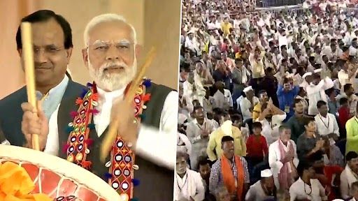 Narendra Modi In Kalaburagi: জনসভার মঞ্চে ঢাক বাজাচ্ছেন নরেন্দ্র মোদি, দেখুন সেই ভিডিয়ো