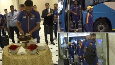 Team India Reaches Kolkata: কলকাতাতে পৌঁছেই কোচ রাহুলের জন্মদিন পালন টিম ইন্ডিয়ার, দেখুন হৃদয়স্পর্শী ভিডিয়ো
