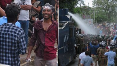 Sri Lanka: শ্রীলঙ্কায় পুলিশের জল কামান, মাথায় শ্যাম্পু করলেন প্রতিবাদকারীরা