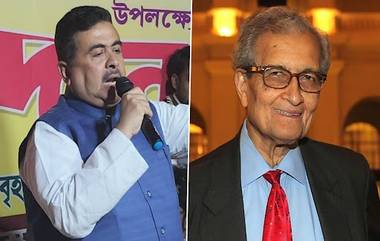 Suvendu Adhikari Slams Amartya Sen: মমতাকে প্রধানমন্ত্রীর যোগ্য বলার জের, নোবেলজয়ী অর্মত্য সেনকে আক্রমণ শুভেন্দুর