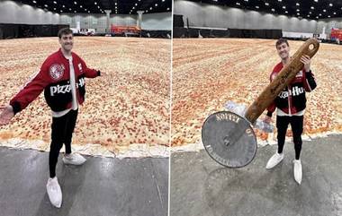 World’s Largest Pizza: বিশ্বের বৃহত্তম পিৎজা বানিয়ে গিনেস রেকর্ড গড়ল পিৎজা হাট