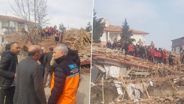 Earthquake in Turkey: ফের ভূমিকম্প তুরস্কে, বহু মানুষের আটকে থাকার আশঙ্কা