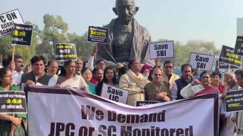 Adani Group Issue: আদানি ইস্যুতে এককাট্টা বিরোধীদের প্রতিবাদ সংসদ চত্বরে, যৌথ সংসদীয় কমিটি গড়ে তদন্তের দাবিতে সোচ্চার