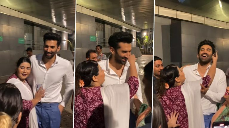 Woman Kisses Aditya Roy Kapur Video: আচমকাই চুম্বন, হাসি মুখে মহিলাকে শান্ত করলেন আদিত্য রয় কাপুর, দেখুন