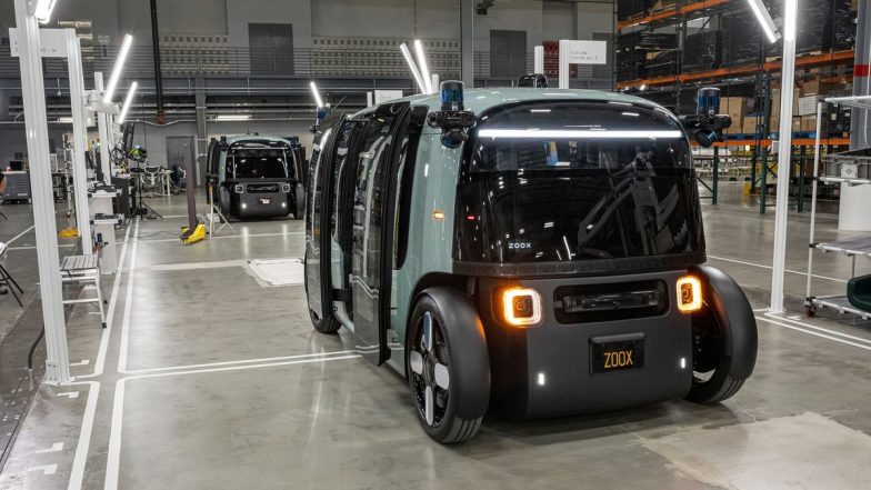 Amazon-owned Zoox's self-driving car shuttles people on public roads for 1st time:  চালকহীন গাড়ি প্যাসেঞ্জার নিয়ে  ছুটল রাস্তায়, দেখুন ভিডিও