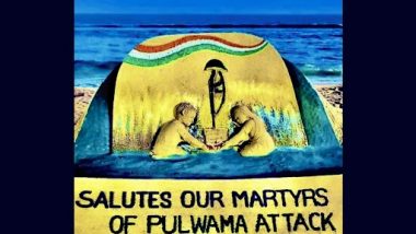 Pulwama Attack Anniversary: পুলওয়ামা হামলায় নিহত দেশের বীর যোদ্ধাদের শ্রদ্ধার্ঘ বালি শিল্পী সুদর্শন পট্টনায়কের