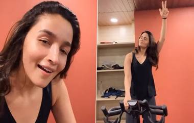 Alia Bhatt at GYM: জিমের মধ্যে এ কাকে চুমু ছুড়লেন আলিয়া?