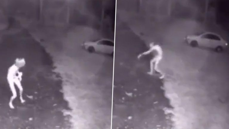 Alien Caught on Camera? সিসিটিভি ক্যামেরায় ধরা পড়ল ভিনগ্রহের প্রাণী! দেখুন ভাইরাল ফুটেজ