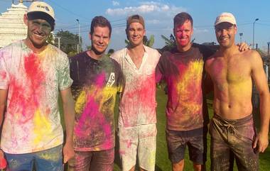 Australian Cricketers Holi Masti: রঙের খেলায় মেতে অস্ট্রেলিয়া দলও, দেখুন অজিদের হোলি ভিডিও