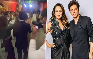 Shah Rukh and Gauri Dance: আলানার বিয়েতে গৌরীর সঙ্গে জমিয়ে নাচ শাহরুখের, দেখুন