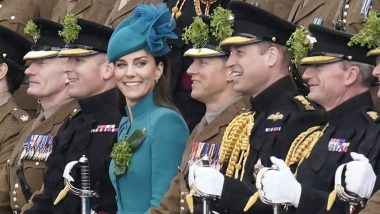 Prince William And Kate Celebrate St Patrick’s Day: আইরিশ গার্ডের সঙ্গে সেইন্ট প্যাট্রিক ডে উদযাপন প্রিন্স উইলিয়াম এবং প্রিন্সেস কেটে-র