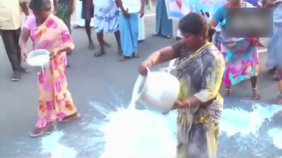 Tamilnadu: লিটার প্রতি দুধ সংগ্রহের মূল্য বাড়ানোর দাবিতে বিক্ষোভ তামিলনাড়ুতে