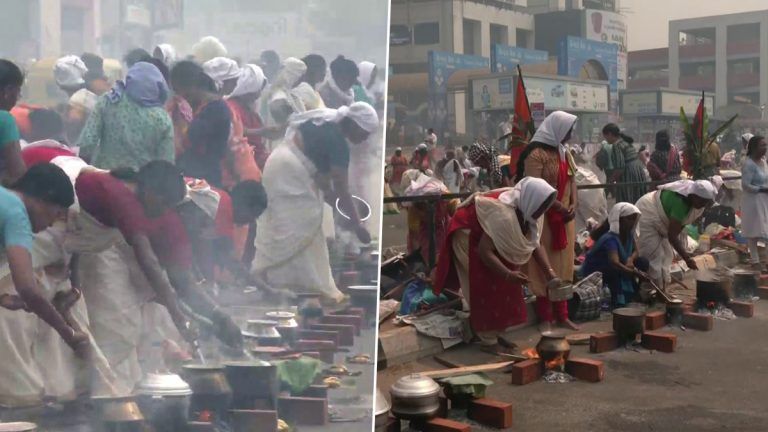 Attukal Pongala festival: তিরুবনন্তপুরমে শুরু বার্ষিক আট্টুকাল পোঙ্গালা উৎসব, ভগবানকে প্রসাদ নিবেদনে রাস্তায় হাজার হাজার মহিলা ভক্ত