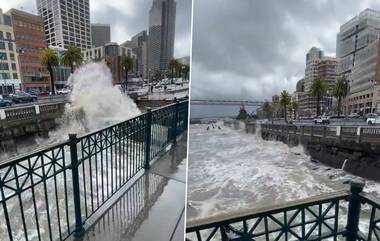 California Storm: ক্যালিফোর্ণিয়ায় ঝড়, বরফের সঙ্গে বৃষ্টি ক্রমাগত, অন্ধকারে এলাকা