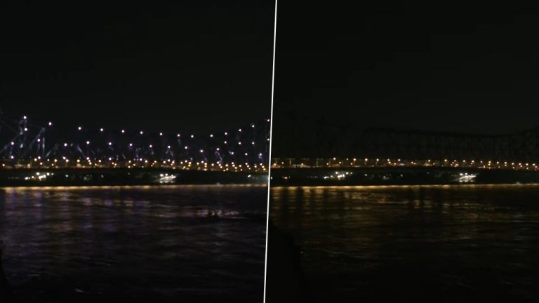 Howrah Bridge In Earth Hour 2023: আর্থ আওয়ার উপলক্ষে নিভল ঐতিহাসিক হাওড়া ব্রিজের আলো, দেখুন ভিডিয়ো