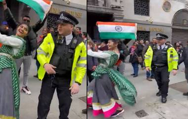 British Police Dance On Sauda Khara Khara: লন্ডনে ভারতের হাইকমিশনের সামনে ভারতীয়দের সঙ্গে নাচলেন ব্রিটিশ পুলিশ, দেখুন ভিডিয়ো