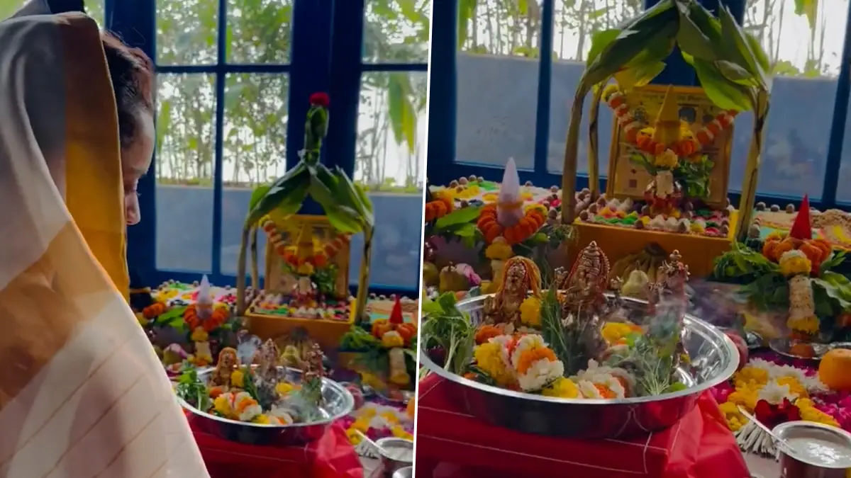 Kangana Ranaut Video: শাড়ি পরে, মাথায় ঘোমটা টেনে পুজোয় বসলেন কঙ্গনা, দেখুন