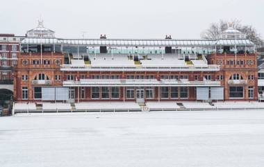 Snow at Lord's Stadium: ঐতিহ্যের লর্ডস এখন বরফের তলায়, দেখুন বরফ ঢাকা ক্রিকেটের মক্কা