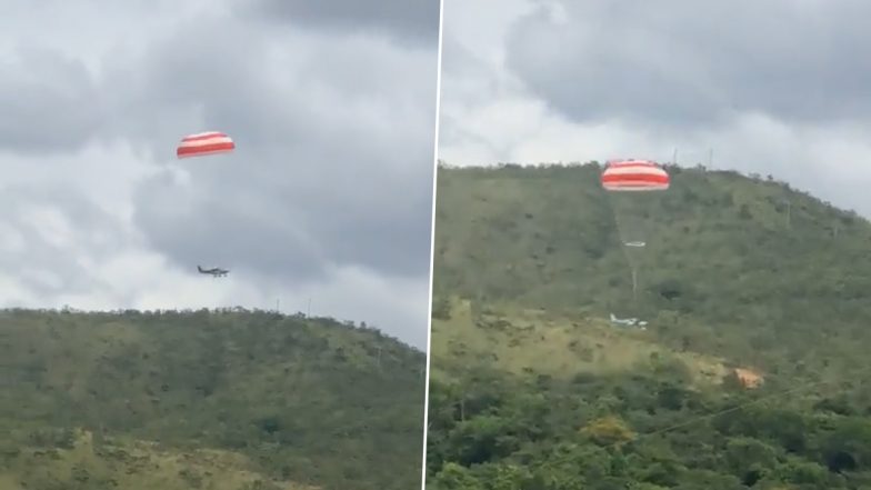 Plane Saved by Parachute: সদ্যোজাত শিশু-সহ ৬ যাত্রীকে নিয়ে উড়তে থাকা বিমানকে বাঁচাল প্যারাসুট, ঘটনাস্থলের ভিডিয়ো