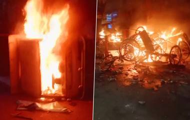 Ruckus in Howrah: রাম নবমীর শোভাযাত্রাকে কেন্দ্র করে রণক্ষেত্র হাওড়া, ভিডিয়োতে দেখুন দাউদাউ করে জ্বলছে একাধিক গাড়ি