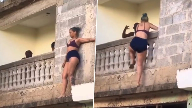 Viral Video:  অন্তর্বাস পরিয়ে স্বামীর প্রেমিকাকে তাড়া স্ত্রীর, দেখুন ভিডিয়ো